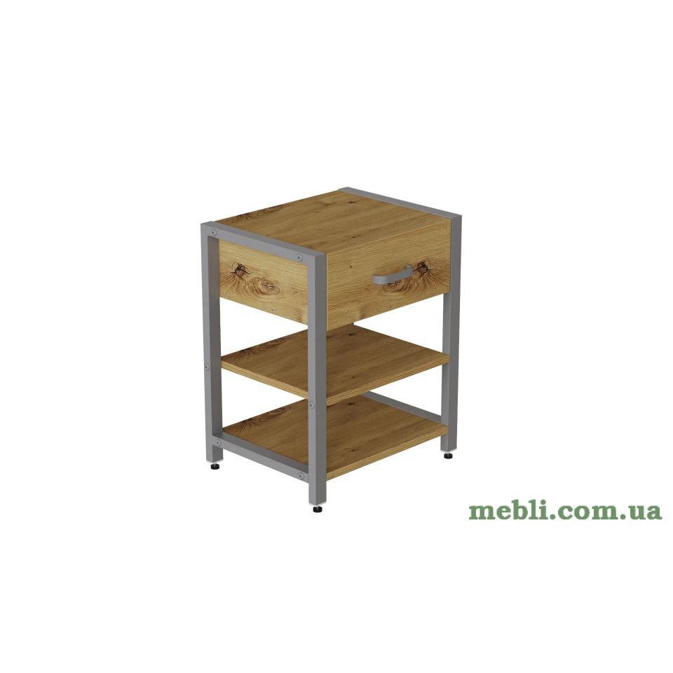 Тумба універсальна Ferrum-decor Вів'єн 1/2 50x41x40 сірий ДСП Дуб Артизан 16мм