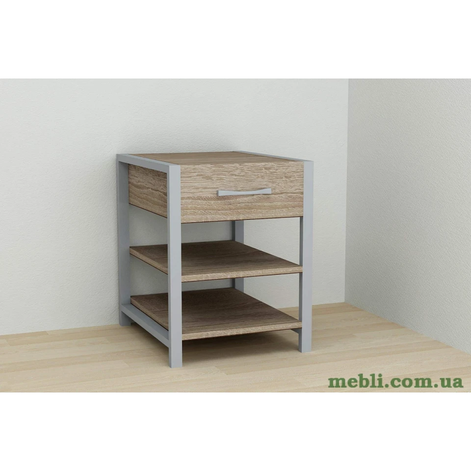 Тумба універсальна Ferrum-decor Вів'єн 1/2 50x41x40 сірий ДСП Дуб Сонома Трюфель 16мм