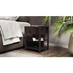 Тумба універсальна Ferrum-decor Вів'єн 1/2 50x41x40 чорний ДСП Венге 16мм