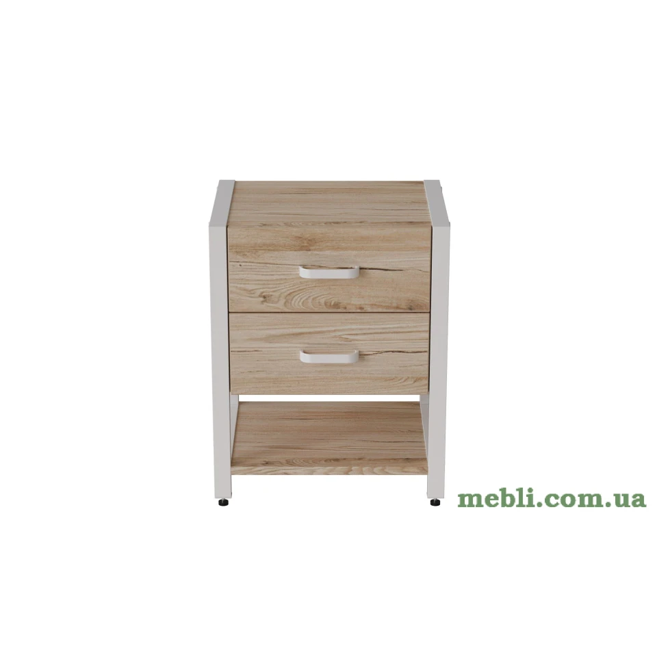 Тумба універсальна Ferrum-decor Вів'єн 2/1 50x41x40 білий ДСП Дуб Артизан 16мм