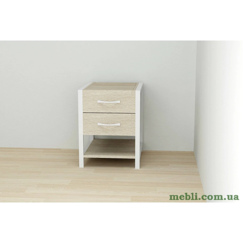 Тумба універсальна Ferrum-decor Вів'єн 2/1 50x41x40 білий ДСП Дуб Сонома 16мм