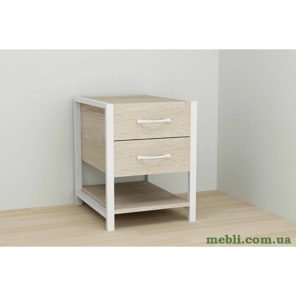 Тумба універсальна Ferrum-decor Вів'єн 2/1 50x41x40 білий ДСП Дуб Сонома 16мм