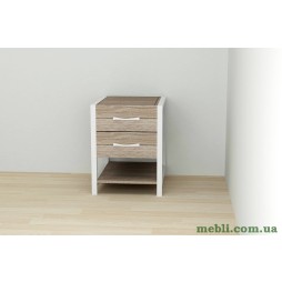 Тумба універсальна Ferrum-decor Вів'єн 2/1 50x41x40 білий ДСП Дуб Сонома Трюфель 16мм