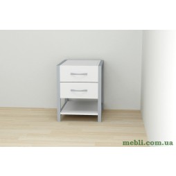 Тумба універсальна Ferrum-decor Вів'єн 2/1 50x41x40 сірий ДСП Білий 16мм