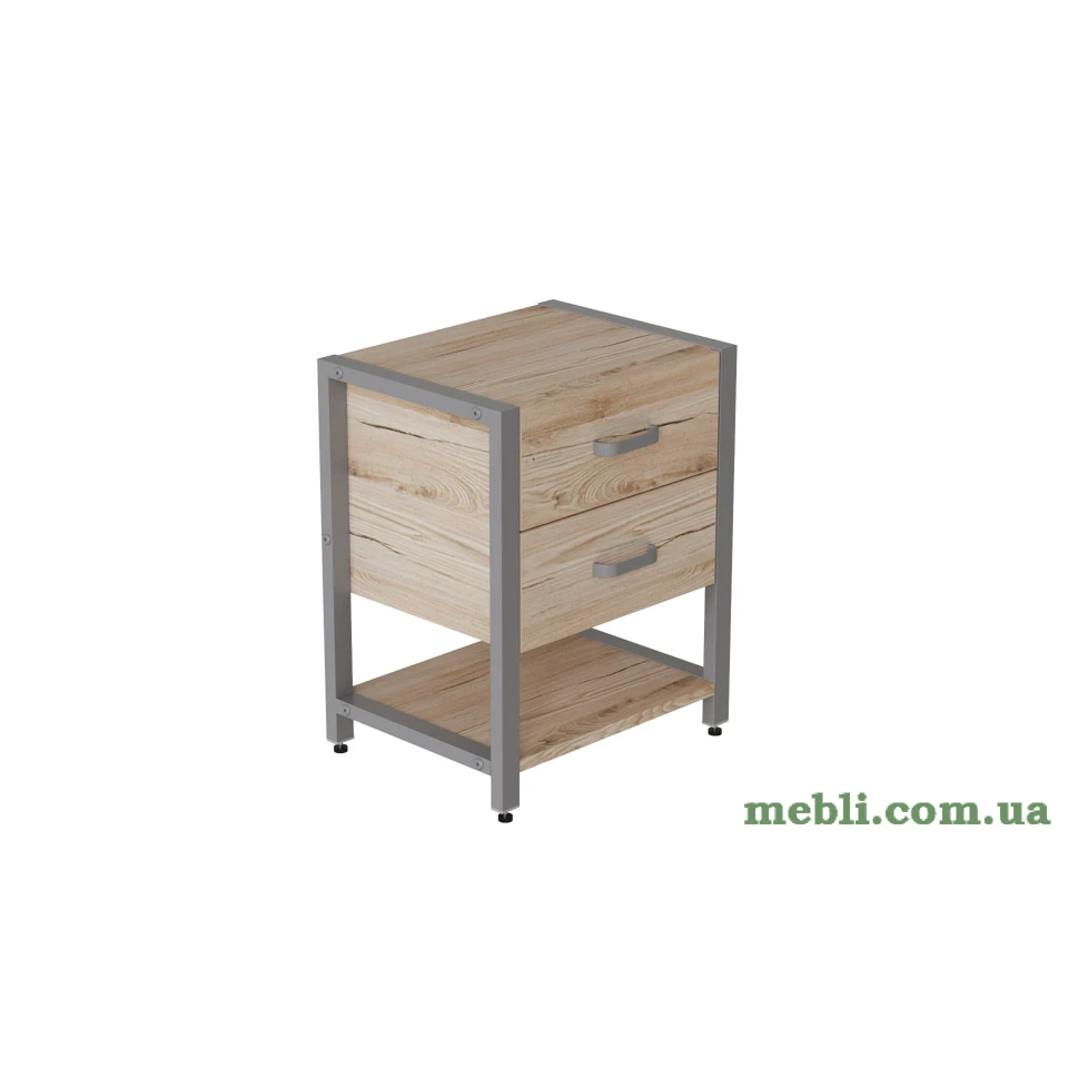 Тумба універсальна Ferrum-decor Вів'єн 2/1 50x41x40 сірий ДСП Дуб Артизан 16мм