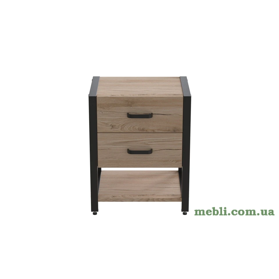Тумба універсальна Ferrum-decor Вів'єн 2/1 50x41x40 сірий ДСП Дуб Артизан 16мм