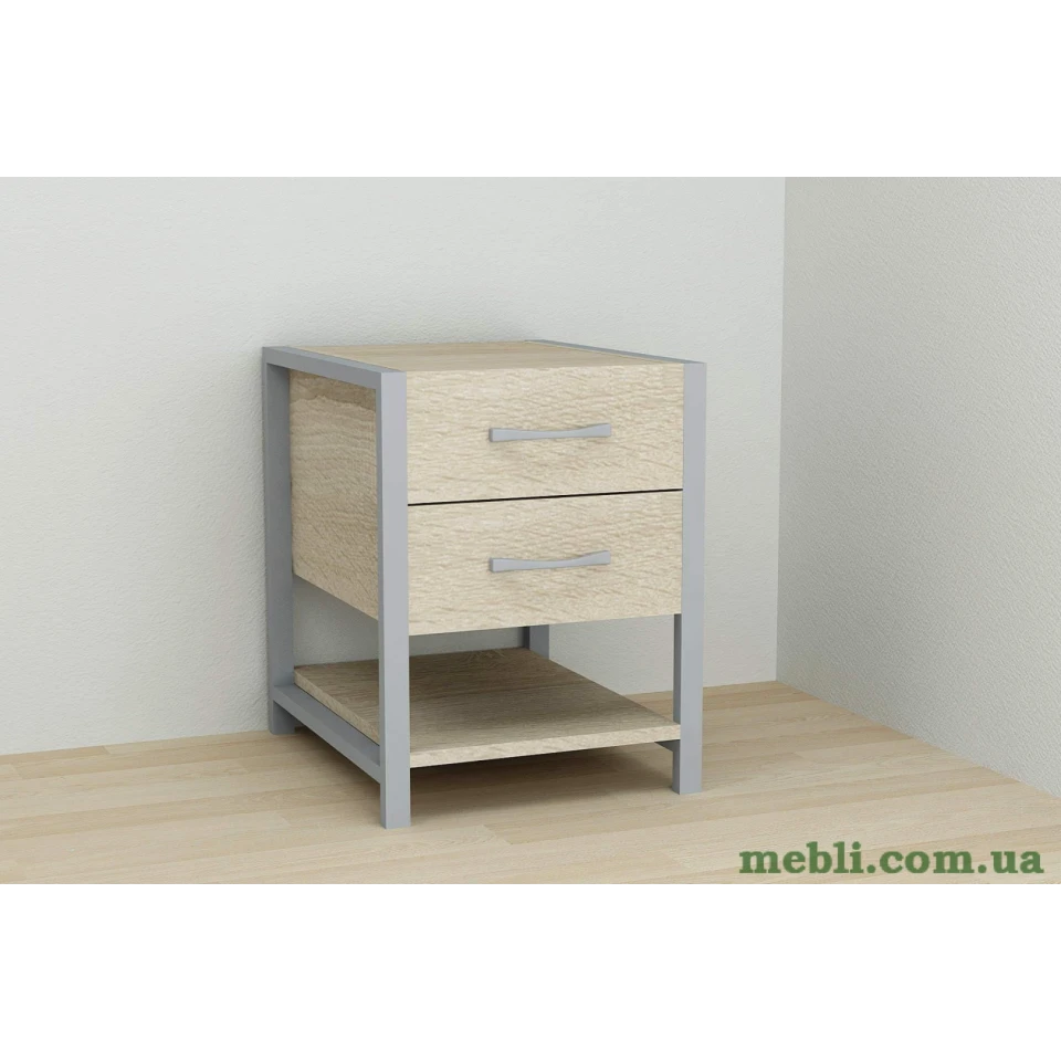 Тумба універсальна Ferrum-decor Вів'єн 2/1 50x41x40 сірий ДСП Дуб Сонома 16мм