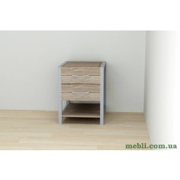 Тумба універсальна Ferrum-decor Вів'єн 2/1 50x41x40 сірий ДСП Дуб Сонома Трюфель 16мм