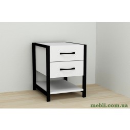 Тумба універсальна Ferrum-decor Вів'єн 2/1 50x41x40 чорний ДСП Білий 16мм