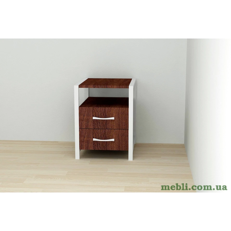 Тумба універсальна Ferrum-decor Вів'єн 2/2 50x41x40 білий ДСП Венге 16мм