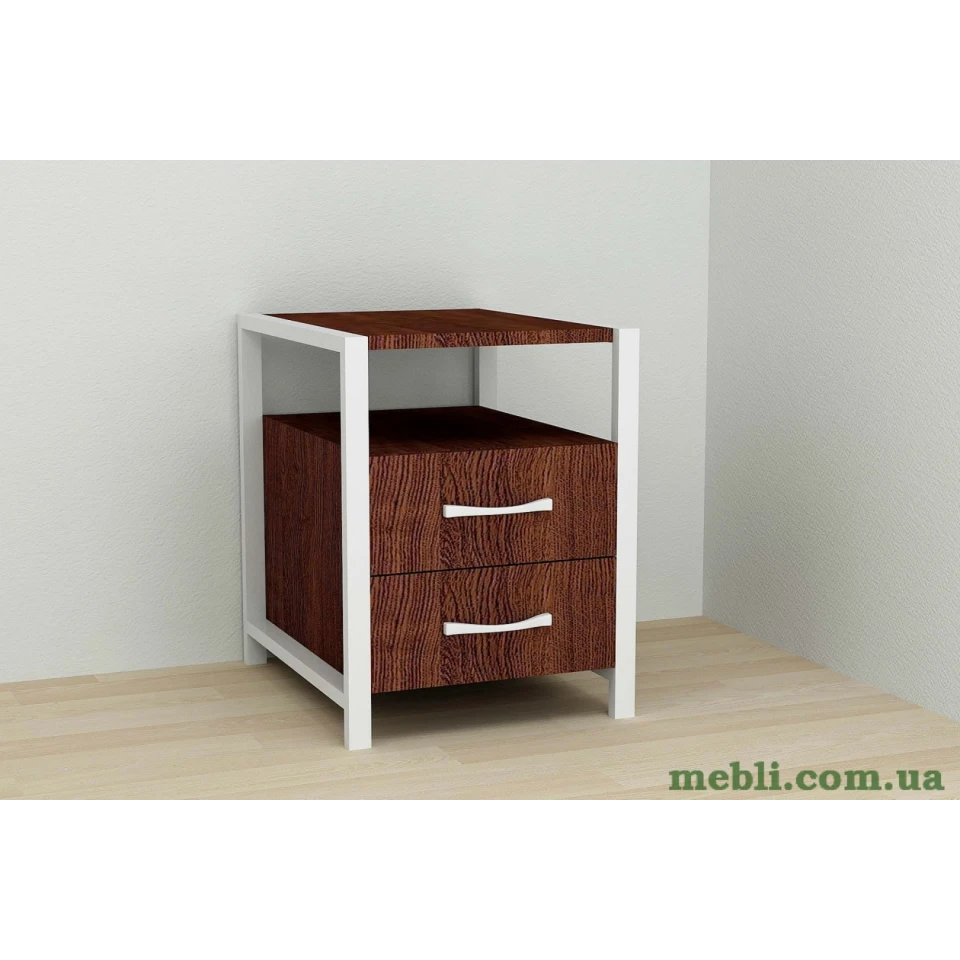 Тумба універсальна Ferrum-decor Вів'єн 2/2 50x41x40 білий ДСП Венге 16мм