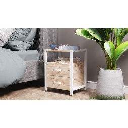 Тумба універсальна Ferrum-decor Вів'єн 2/2 50x41x40 білий ДСП Дуб Артизан 16мм