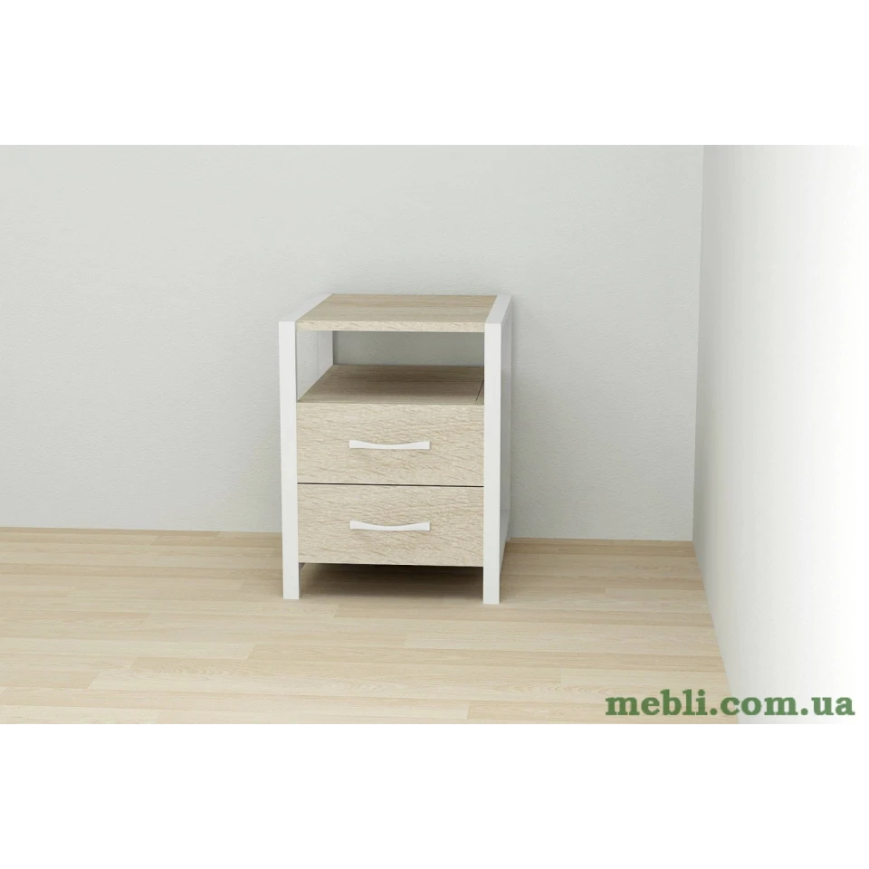 Тумба універсальна Ferrum-decor Вів'єн 2/2 50x41x40 білий ДСП Дуб Сонома 16мм