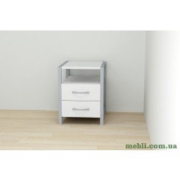 Тумба універсальна Ferrum-decor Вів'єн 2/2 50x41x40 сірий ДСП Білий 16мм