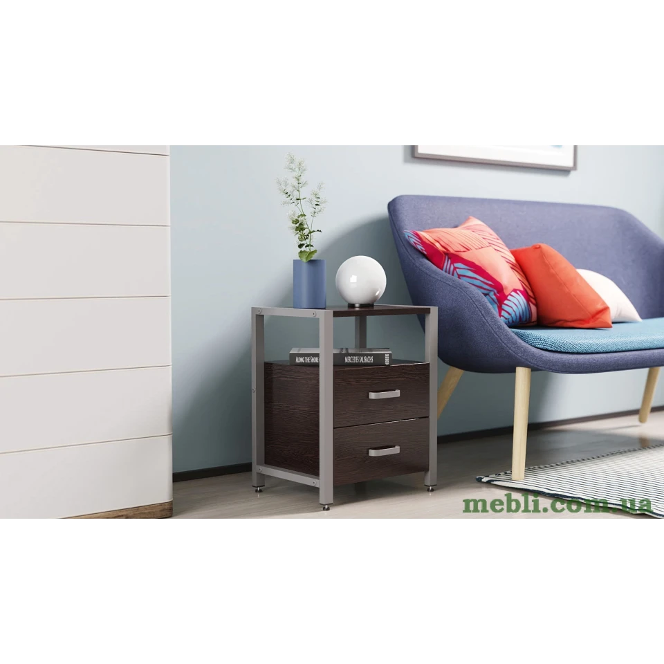 Тумба універсальна Ferrum-decor Вів'єн 2/2 50x41x40 сірий ДСП Венге 16мм