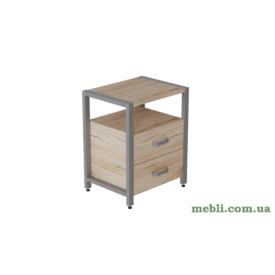 Тумба універсальна Ferrum-decor Вів'єн 2/2 50x41x40 сірий ДСП Дуб Артизан 16мм