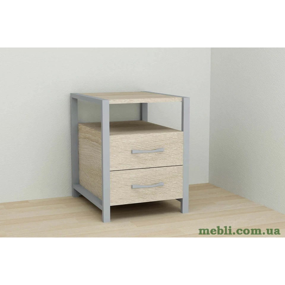 Тумба універсальна Ferrum-decor Вів'єн 2/2 50x41x40 сірий ДСП Дуб Сонома 16мм