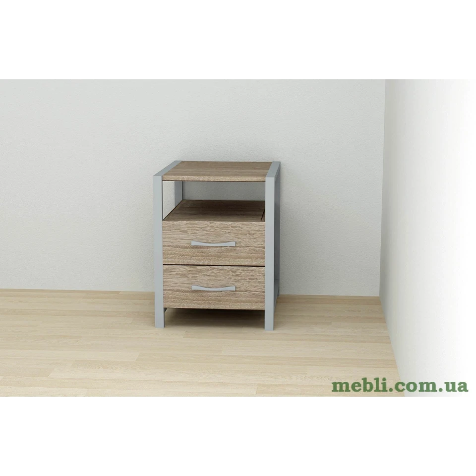Тумба універсальна Ferrum-decor Вів'єн 2/2 50x41x40 сірий ДСП Дуб Сонома Трюфель 16мм