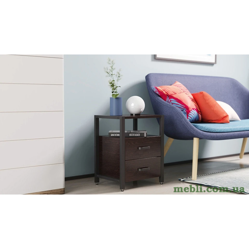 Тумба універсальна Ferrum-decor Вів'єн 2/2 50x41x40 чорний ДСП Венге 16мм