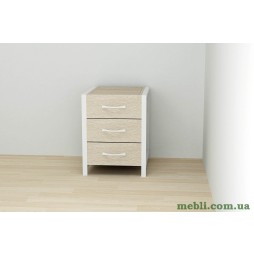 Тумба універсальна Ferrum-decor Вів'єн 3 50x41x40 білий ДСП Дуб Сонома 16мм