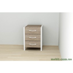 Тумба універсальна Ferrum-decor Вів'єн 3 50x41x40 білий ДСП Дуб Сонома Трюфель 16мм