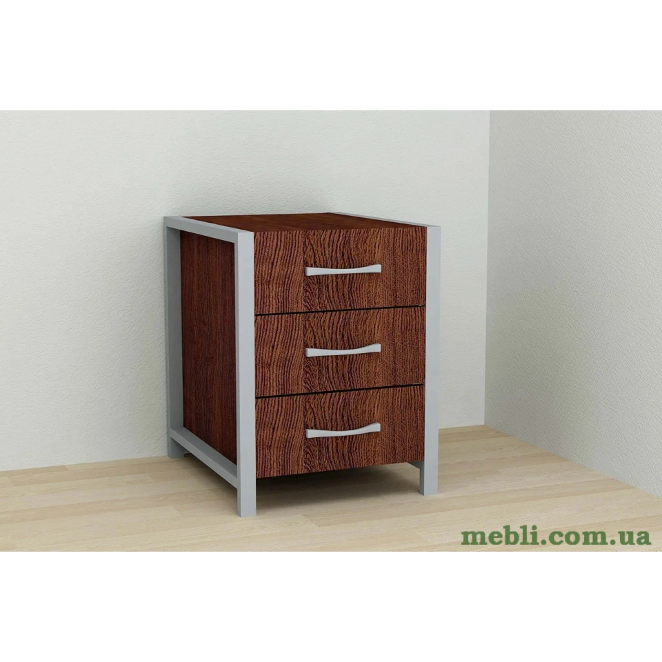 Тумба універсальна Ferrum-decor Вів'єн 3 50x41x40 сірий ДСП Венге 16мм