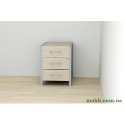 Тумба універсальна Ferrum-decor Вів'єн 3 50x41x40 сірий ДСП Дуб Сонома 16мм