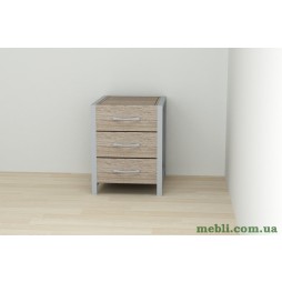 Тумба універсальна Ferrum-decor Вів'єн 3 50x41x40 сірий ДСП Дуб Сонома Трюфель 16мм