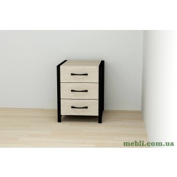 Тумба універсальна Ferrum-decor Вів'єн 3 50x41x40 чорний ДСП Дуб Сонома 16мм