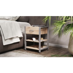 Тумба універсальна Вів'єн 1/2 50x41x40 сірий ДСП Дуб Сан-Марино 16мм