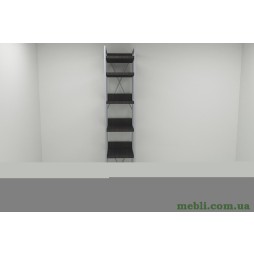 Шафа Гардероб Уні секція 4 серії Конект Ferrum-decor 220x40x50см Сірий метал ДСП Венге Магія 32 мм