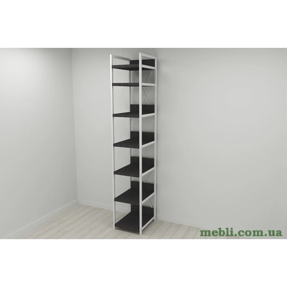 Шафа Гардероб Уні секція 4 серії Коннект Ferrum-decor 220x40x50см Білий метал ДСП Венге Магія 32 мм