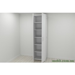 Шафа Гардероб Уні секція 7 серії Конект Ferrum-decor 220x60x50см Білий метал ДСП Білий