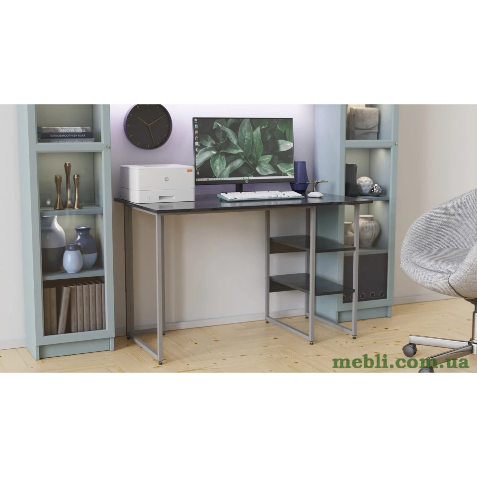 Комп'ютерний стіл Ferrum-decor Гаррі 75x120x60 білий ДСП Дуб Артизан 16мм