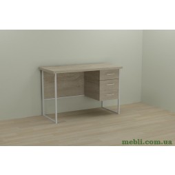 Комп'ютерний стіл Ferrum-decor Гаррі 75x120x60 білий ДСП Дуб Сонома 32мм