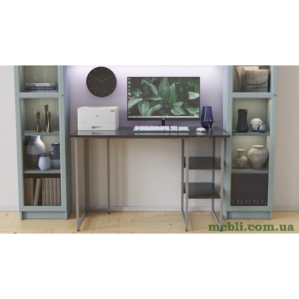 Комп'ютерний стіл Ferrum-decor Гаррі 75x120x60 білий ДСП Дуб Сонома Труфель 16мм