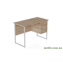 Комп'ютерний стіл Ferrum-decor Гаррі 75x120x70 білий ДСП Дуб Артізан 16мм