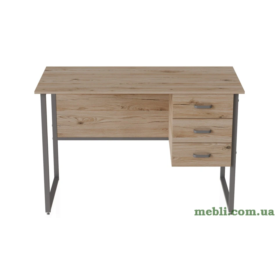 Комп'ютерний стіл Ferrum-decor Гаррі 75x120x70 сірий ДСП Дуб Артізан 16мм