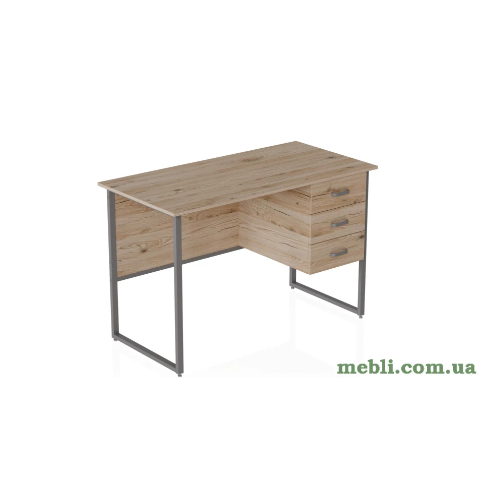 Комп'ютерний стіл Ferrum-decor Гаррі 75x120x70 сірий ДСП Дуб Артізан 32мм