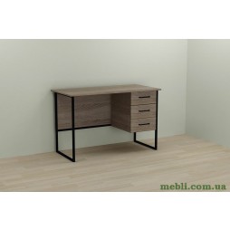 Комп'ютерний стіл Ferrum-decor Гаррі 75x120x70 чорний ДСП Дуб Сонома Труфель 16мм