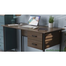 Комп'ютерний стіл Ferrum-decor Гаррі 75x140x60 сірий ДСП Дуб Артізан 16мм