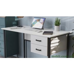 Комп'ютерний стіл Ferrum-decor Гаррі 75x140x60 сірий ДСП Дуб Сонома 16мм