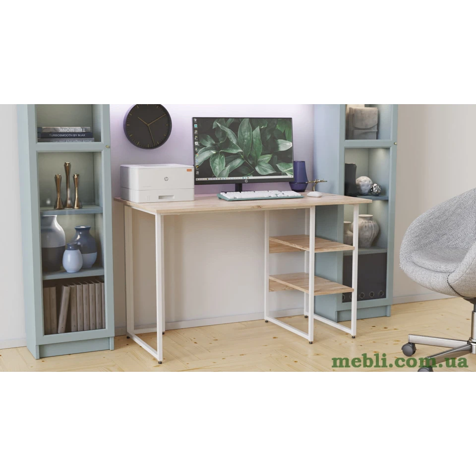 Комп'ютерний стіл Ferrum-decor Гаррі 75x140x60 чорний ДСП Венге 16мм