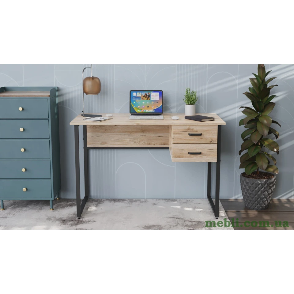 Комп'ютерний стіл Ferrum-decor Гаррі 75x140x70 білий ДСП Білий 16мм