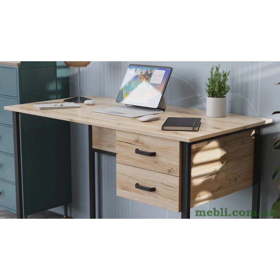 Комп'ютерний стіл Ferrum-decor Гаррі 75x140x70 білий ДСП Білий 16мм