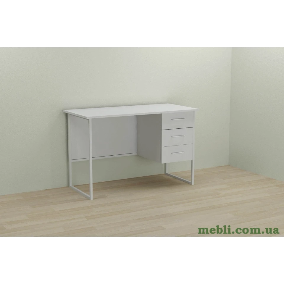 Комп'ютерний стіл Ferrum-decor Гаррі 75x140x70 білий ДСП Білий 16мм