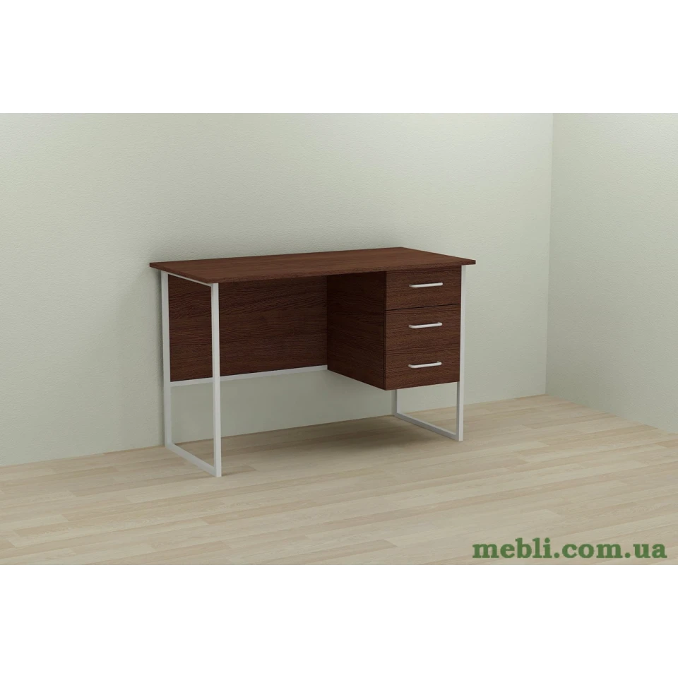 Комп'ютерний стіл Ferrum-decor Гаррі 75x140x70 білий ДСП Венге 16мм