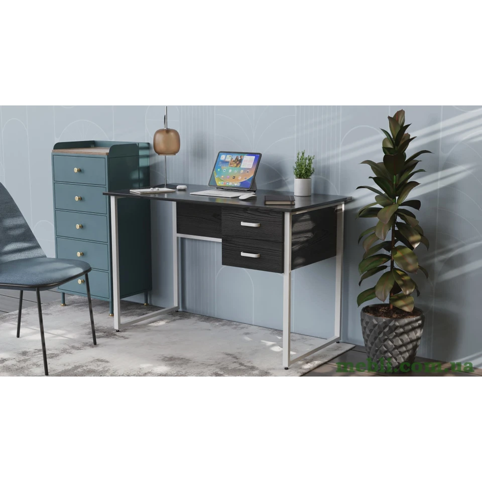Комп'ютерний стіл Ferrum-decor Гаррі 75x140x70 білий ДСП Дуб Артізан 16мм