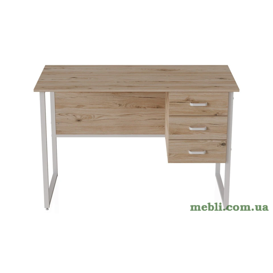 Комп'ютерний стіл Ferrum-decor Гаррі 75x140x70 білий ДСП Дуб Артізан 16мм