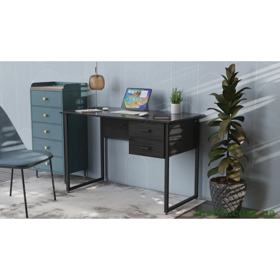 Комп'ютерний стіл Ferrum-decor Гаррі 75x140x70 білий ДСП Дуб Сонома Труфель 32мм